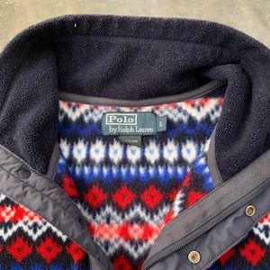 Polo pullover fleece hoodie